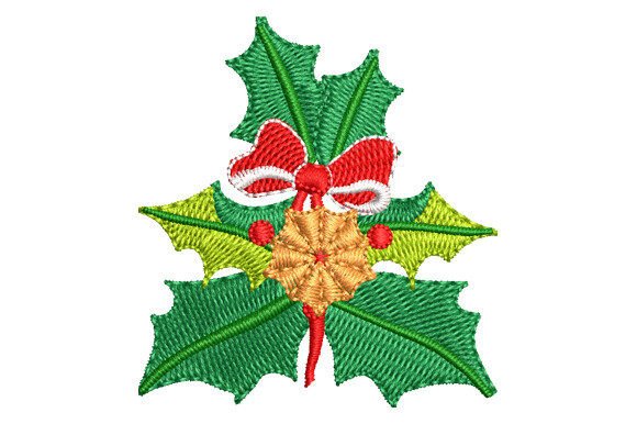 Christmas Wreath and Leaves Embroidery Review