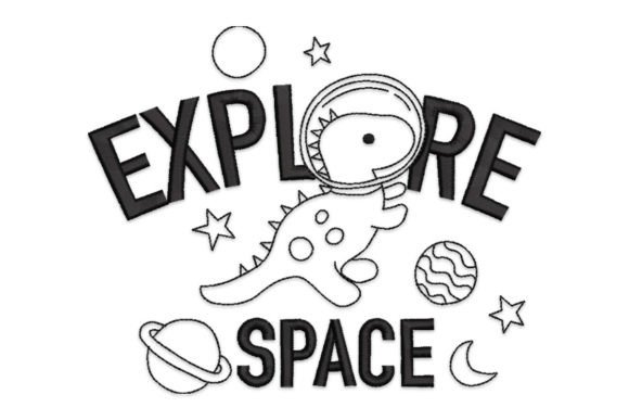 Cute Astronaut Dinosaur Embroidery Review