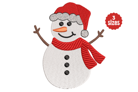 Cute Christmas Snowman Embroidery Design Review