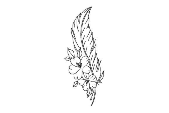 Feather with Flowers Embroidery Review