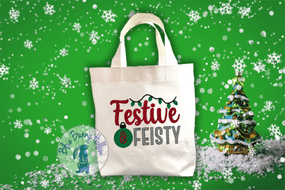 Festive and Feisty: A Holiday Embroidery Design That Stands Out