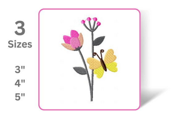 Flower and Butterfly Embroidery Design Review for Craft Fairs