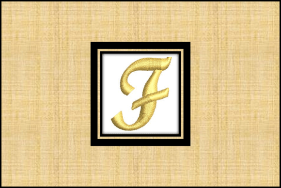 Gold Font-F: A Timeless Embroidery Design for Boutique Sweatshirts