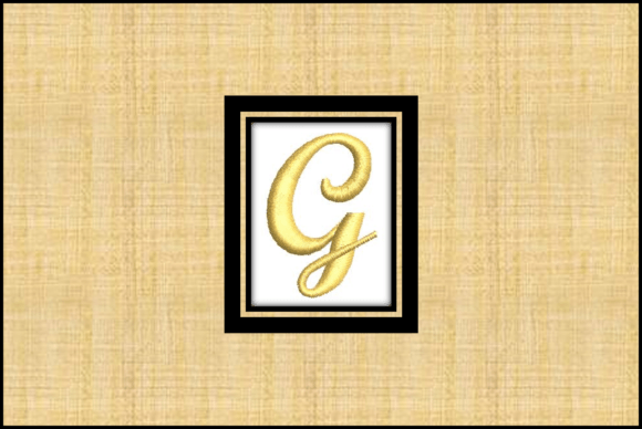 Gold Font-G: A Timeless Embroidery Design for Personalized Gifts