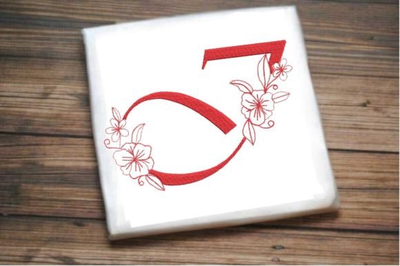 I Floral Monogram Letter Review for Embroidery Sellers