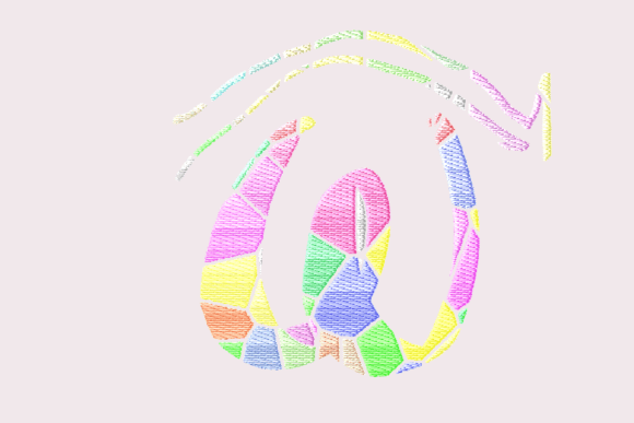 Monogram W Mosaic Review for Business Merch