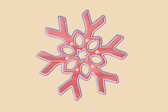 Red Snowflakes Satin Line Embroidery Review for Craft Fairs