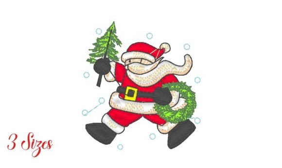 Santa Claus with Trees Embroidery Design Review