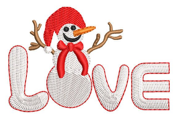 Snowman Love Embroidery Design Review