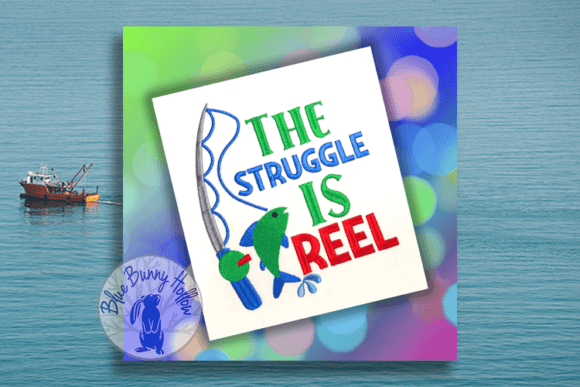 The Struggle is Reel: A Playful Embroidery Design for Seasonal Appeal